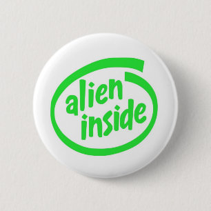 Lustiges alien button