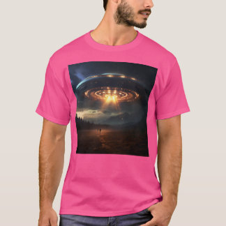 Lustiges Alien-Katzen-Brainrot-Meme-Geschenk T-Shirt