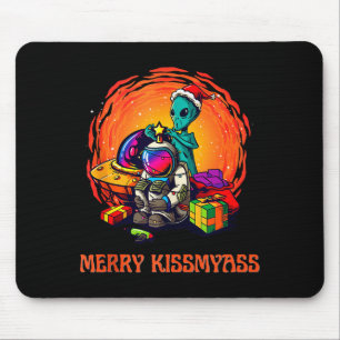 Lustiges Alien-Weihnachts-Shirt _ Frohe Kissmy Tan Mousepad