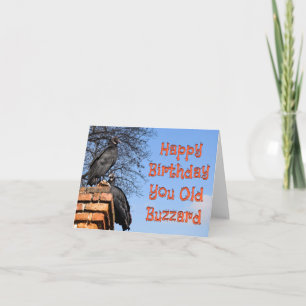 Lustiges ALLES GUTE ZUM GEBURTSTAG, ALTE AASKRÄHE Karte