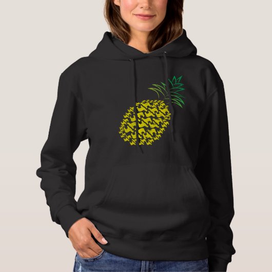 Lustiges Alpaka-Ananas-Shirt für Lama-Liebhaber Hoodie (Vorderseite)