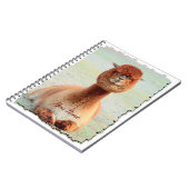 Lustiges Alpaka-Foto-Notizbuch Notizblock (Linke Seite)