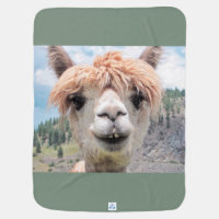 Lustiges Alpaka Lama das ich spucke Babydecke Zazzle.de