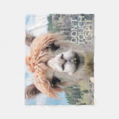 Lustiges Alpaka-Lama tun nicht Touch, die ich Fleecedecke (Vorderseite)