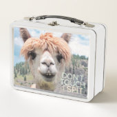Lustiges Alpaka-Lama tun nicht Touch, die ich Metall Brotdose (Vorderseite)