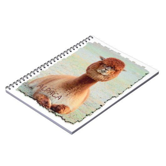 Lustiges Alpaka-Notizbuch Notizblock (Linke Seite)