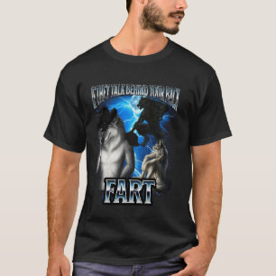 Lustiges Alpha-Wolf-Meme, wenn sie hinter dem Rück T-Shirt