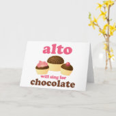 Lustiges Alt-Schokoladen-Zitat-Musik-Geschenk Karte (Gelbe Blume)