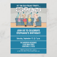Lustiges altes Volk-Geburtstags-Party