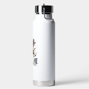 Lustiges Amerigiraffee patriotisches Giraffe Hot D Trinkflasche