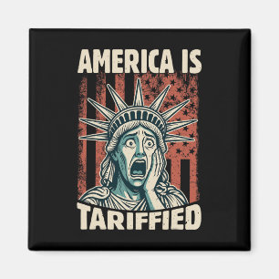 Lustiges Amerika ist so verzollt Trump Zölle Meme  Magnet