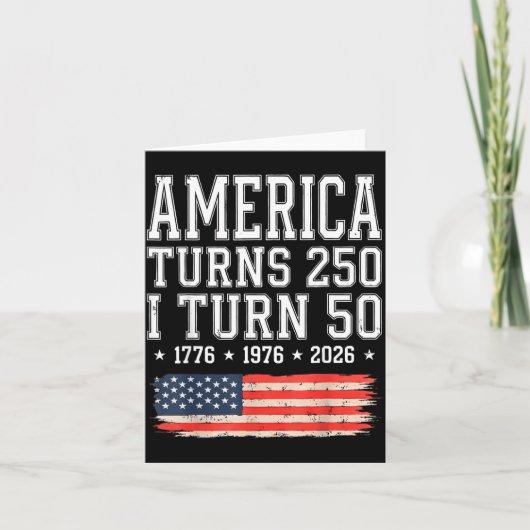 Lustiges Amerika Wird 250 Ich Werde 50 1976 50. Karte (Vorderseite)