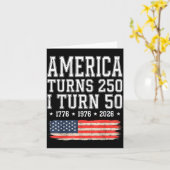 Lustiges Amerika Wird 250 Ich Werde 50 1976 50. Karte (Gelbe Blume)