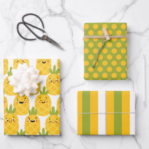 Lustiges Ananas-Geschenkpapier-Set Geschenkpapier Set