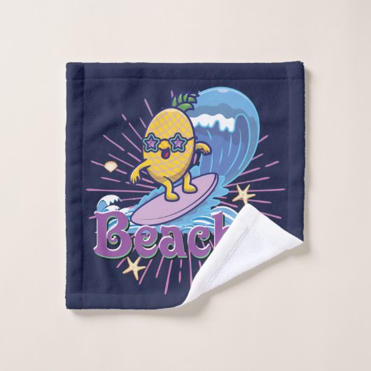 lustiges Ananas-Handtuch-Set Badhandtuch Set (Waschlappen)