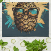 Lustiges Ananas Obst Geschirrtuch (Gefaltet)