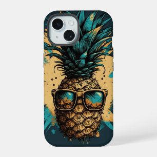 Lustiges Ananas Obst iPhone 15 Hülle