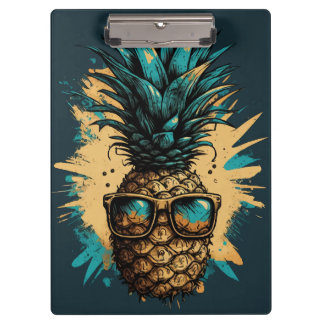 Lustiges Ananas Obst Klemmbrett