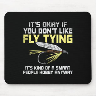 Lustiges Angel Fliegenfischen Geschenk Mousepad
