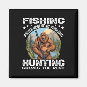 Lustiges Angel-Jagd-Geschenk Halloween Humor Jäger Magnet