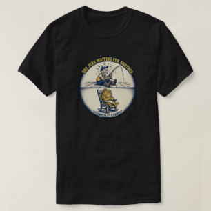 Lustiges Angel-Shirt: Ein Ruckelnder wartet auf de T-Shirt