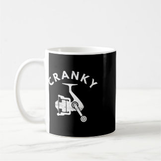 Lustiges Angel-T-Shirt für Männer Cranky Fishing T Kaffeetasse
