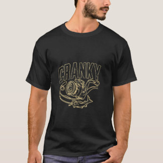 Lustiges Angel-T-Shirt für Männer, Cranky Fishing  T-Shirt