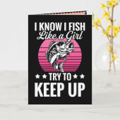 Lustiges Angel-Thema Karte (Gelbe Blume)