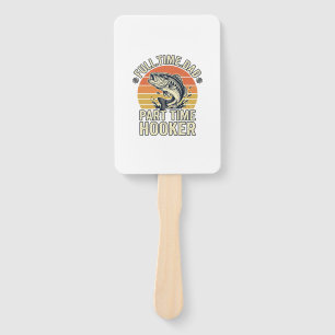 Lustiges Angel-Vater Vintage-Bass-Shirt-Design (2) Fächer