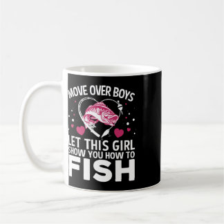Lustiges Angeldesign für Mädchen Frauen Angler Fis Kaffeetasse