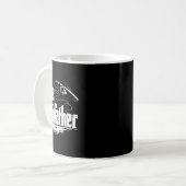 Lustiges Angelgeschenk The Rodfather Kaffeetasse (Vorderseite Links)