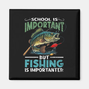 Lustiges Angeln für Jungen Kinder Jugend Fisch Spr Magnet