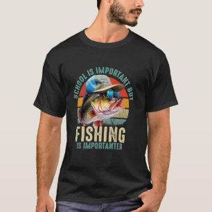 Lustiges Angeln für Jungen Kinder Jugend Fisch Spr T-Shirt
