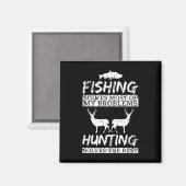 Lustiges Angeln Jagd löst Problem Fisch Hirsch Gro Magnet (Vorderseite/Rückseite)