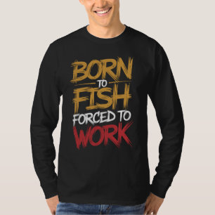 Lustiges Angeln Langarmshirt T-Shirt