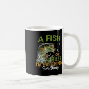 Lustiges Angelzitat Ein Fisch oder ein Rausch Ich  Kaffeetasse