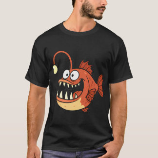 Lustiges Anglerfisch-Tiefsee-Kreatur-Design T-Shirt