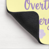 Lustiges Angst-Zitat Überdenken Pastell Mousepad (Ecke)