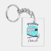 Lustiges Anhänger-Abfall RV-Camping Schlüsselanhänger (Vorderseite links)