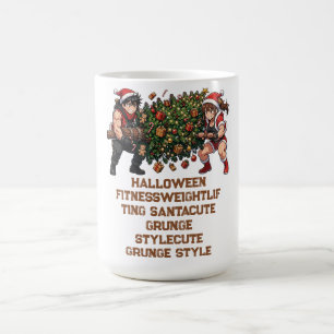 Lustiges Anime-Weihnachts-Gym-Shirt  Kaffeetasse