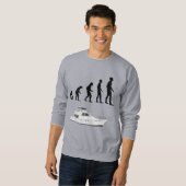 Lustiges anpassbares Evolution- & Boots-T-Shirt Sweatshirt (Vorne ganz)
