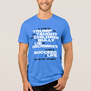 Lustiges Anti-Trump-Shirt für liberale politische  Tri-Blend Shirt