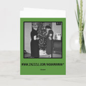 Lustiges Antidemokrat-Weihnachten Feiertagskarte (Rückseite)