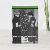 Lustiges Antidemokrat-Weihnachten Feiertagskarte (Rückseite)