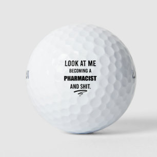 Lustiges Apotheker-Abschlussfeier-Geschenk-T-Shirt Golfball
