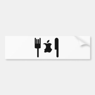 Lustiges Apple Autoaufkleber