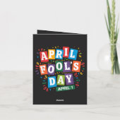 Lustiges Aprilscherz-Kit Feiertagskarte (Rückseite)