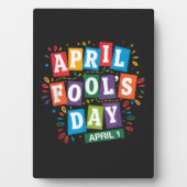 Lustiges Aprilscherz-Kit Fotoplatte (Vorderseite)