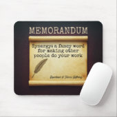 Lustiges Arbeitszitat Sarkastischer Bürohumor Mousepad (Mit Mouse)