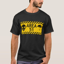 Lustiges Area 51 Alien-Warnschild-Design Humor T-S T-Shirt